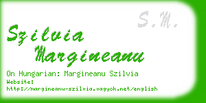 szilvia margineanu business card